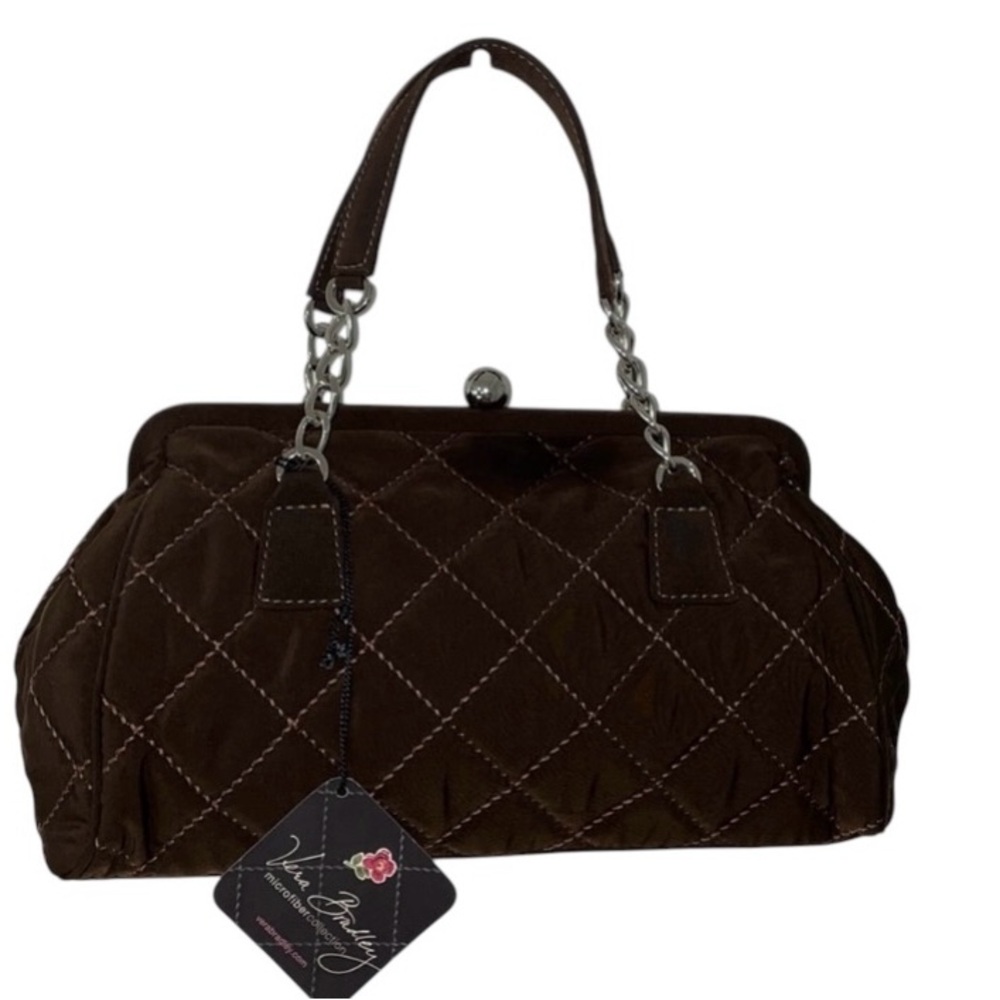 NWT VERA BRADLEY CHAIN LINK HANDBAG IN EXPRESSO BROWN